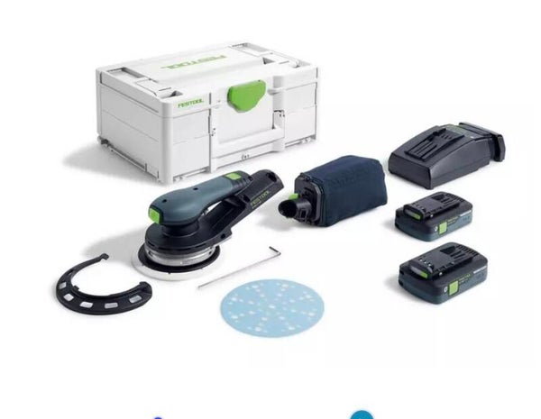 Ponceuse excentrique sans fil ETSC 2 150 4,0 I-Plus - FESTOOL - avec 2 batteries 18v 4.0Ah - chargeur - Systainer- 577726
