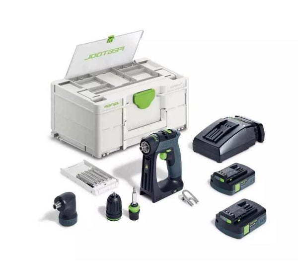 Perceuse-visseuse sans fil CXS 18 C 3,0-Set - FESTOOL - avec 2 batterie 18V 3.0AH - Systainer - 576884
