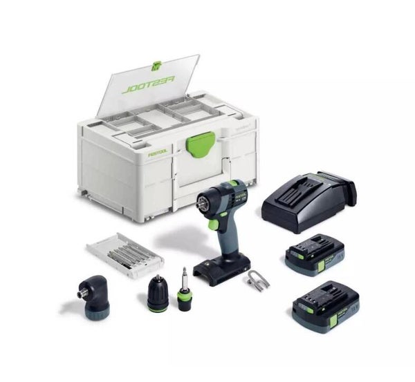 Perceuse-visseuse sans fil TXS 18 C 3,0-Set - FESTOOL - avec 2 batteries 18V 3.0Ah - chargeur - Systainer - 576896