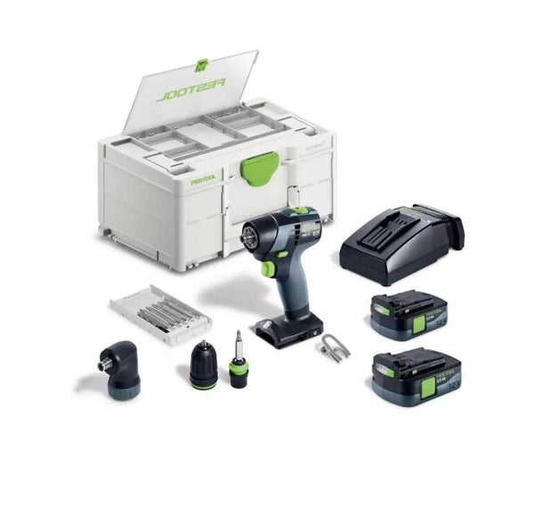 Perceuse-visseuse sans fil TXS 12 2,5-Set - FESTOOL - avec 2 batteries 12V 2.5Ah - accessoires - Systainer - 576874