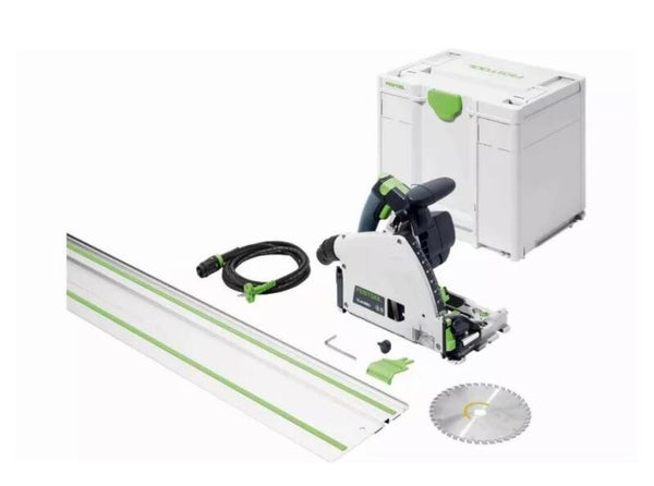 Scie plongeante 1500W Ø168mm - TS 60 KEBQ-Plus-FS - FESTOOL - avec rail - SYSTAINER - 577417
