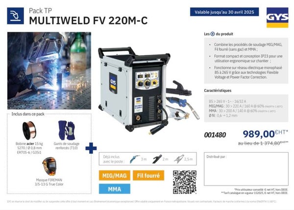 Pack TP MULTIWELD FV 220M-C