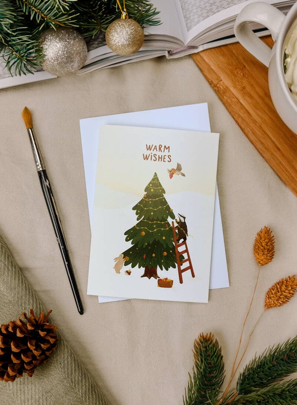 Kerstkaartje - Kerstboom