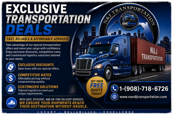 Exclusive Transportation Deals: Fast, Reliable & Affordable Services