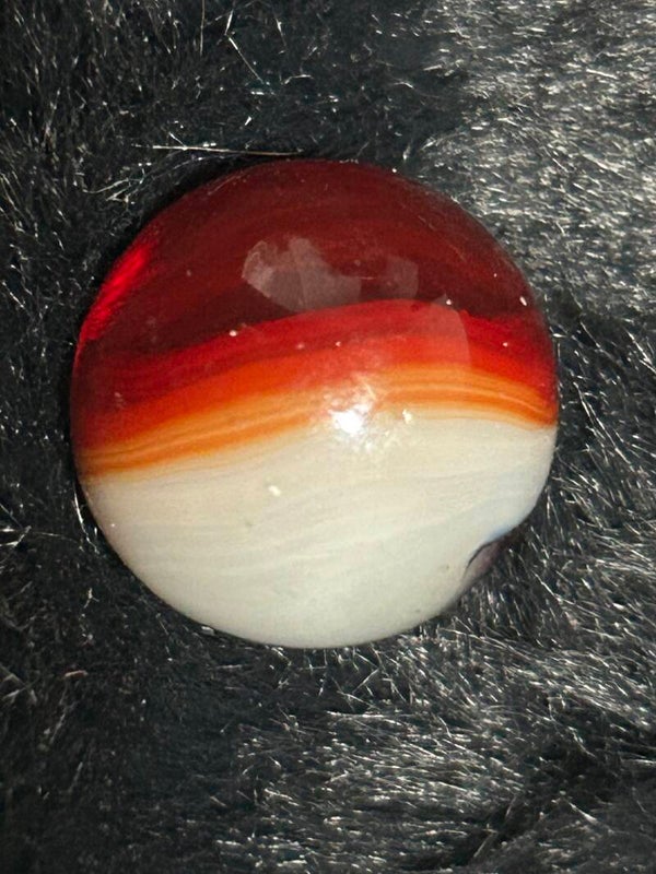 Cherry Red with White Patch With yellow 17mm 9.8 mint