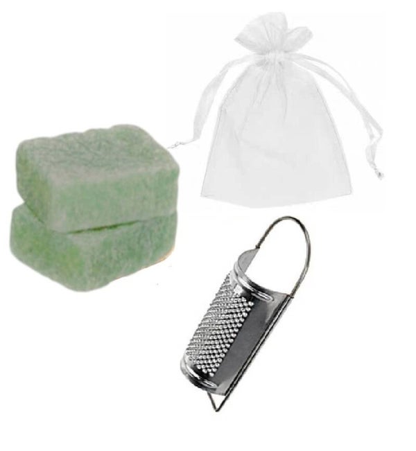 Geurblokje eugalypyus 1 stuk incl. organza-zakje& rasp- SET