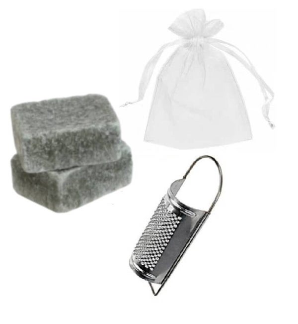 Geurblokje lavendel 1 stuk incl. organza-zakje& rasp- SET