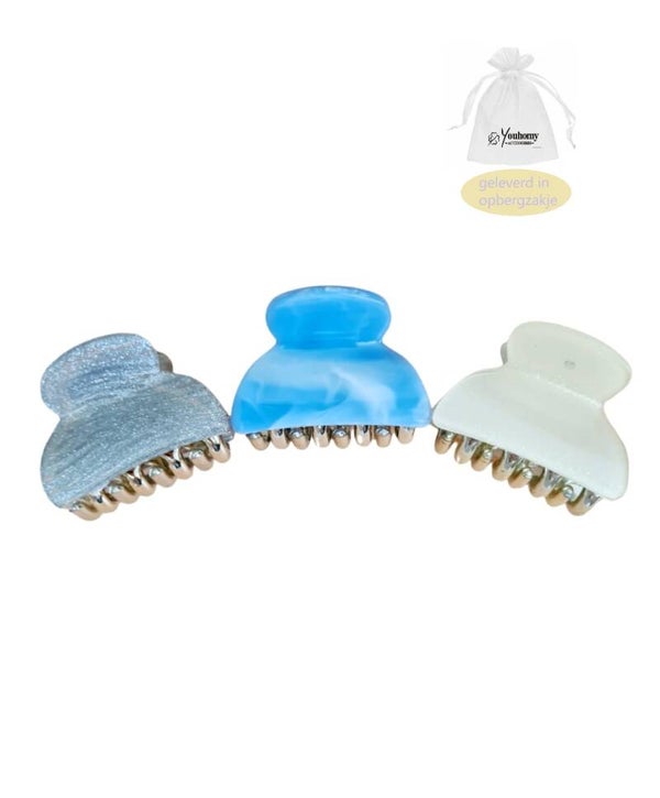 Kleine haarklemmen set 3 stuks