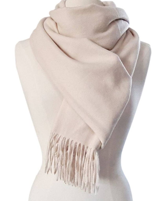 Cashmere dikke sjaal- Beige