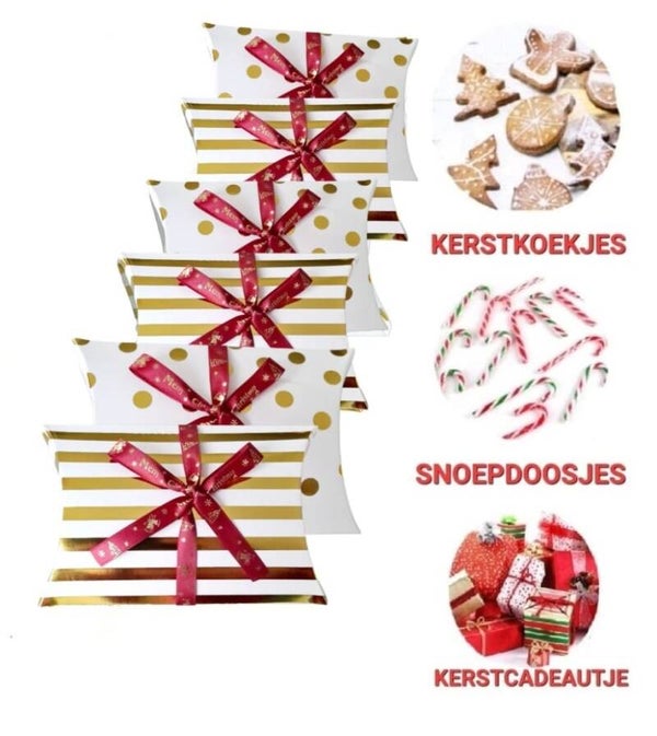 Kerst inpakdoosje 6 stuks