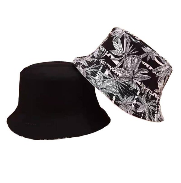 Bucket hat visserhoed Zwart-wit- Dubbelzijdig UNISEX