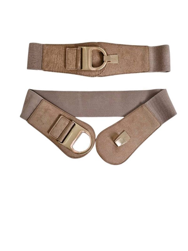 Dames Heupriem Taupe goudkleurig