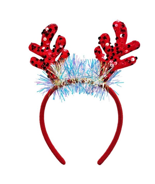 Haarband Eland glitter -Rood glitter