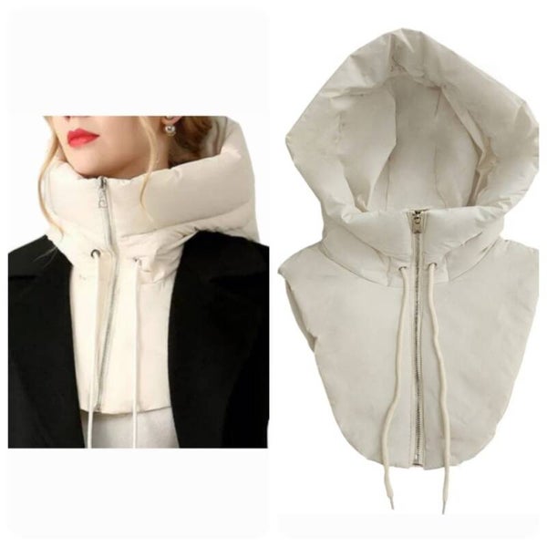 nepkraag met trekkoord - Wit