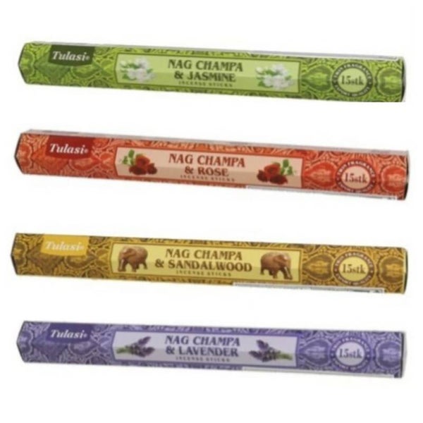 Tulasi Wierook keuze uit diverse geuren per rol