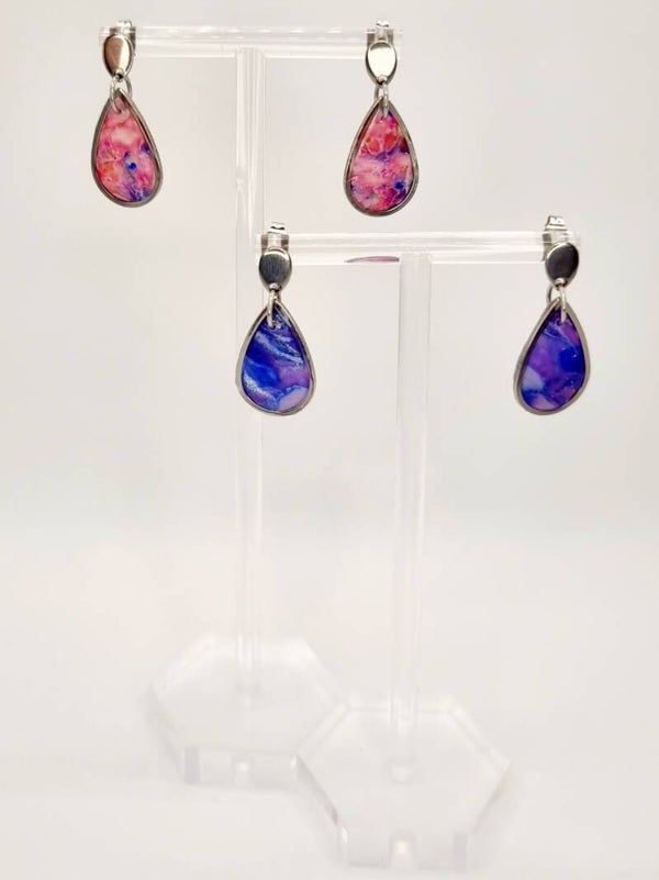 Petite Lydia zilverkleurig - Purple mystery