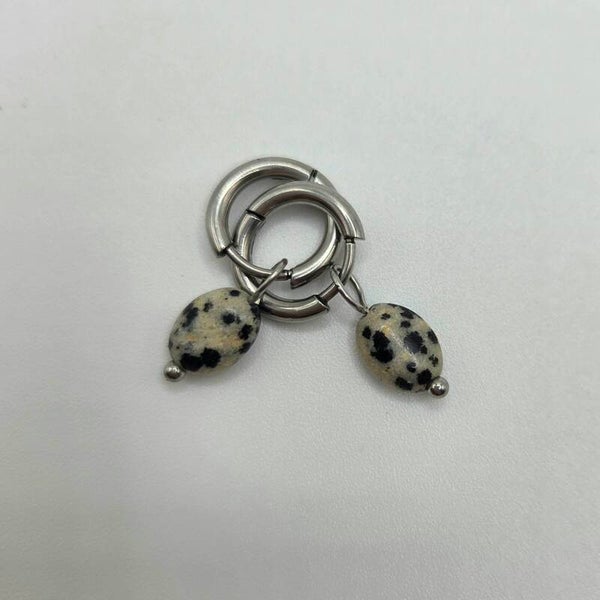 Oorbel | loewe | Dolmatiër jaspis