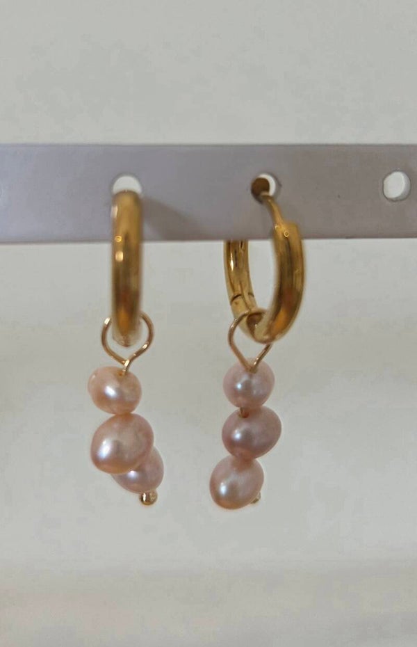 Oorbel | Pink - zoetwaterparels