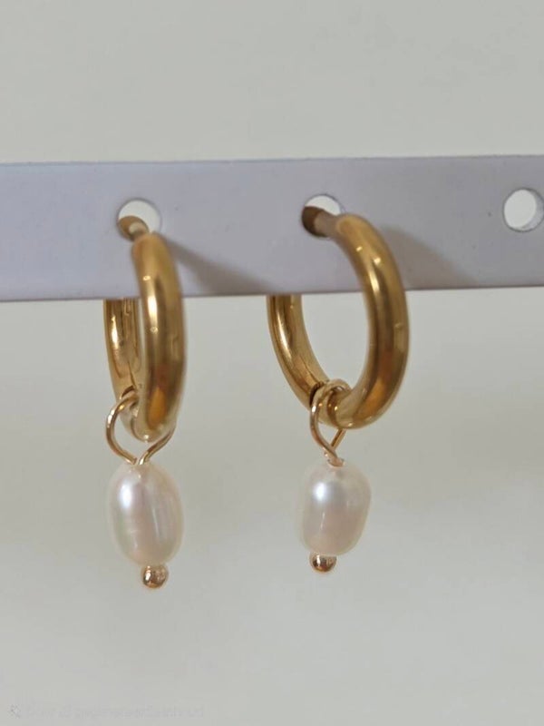 Oorbel | Zoetwaterparel