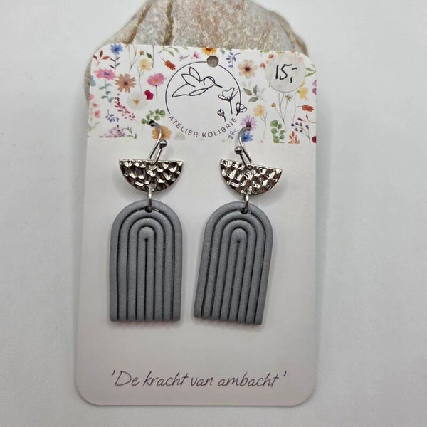 Oorhanger Valeria | Zilver | Zilverkleurig Stainless Steel