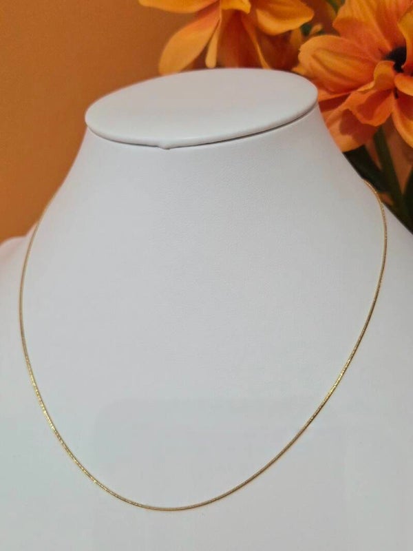 Goudkleurig Stainless steel - snake ketting