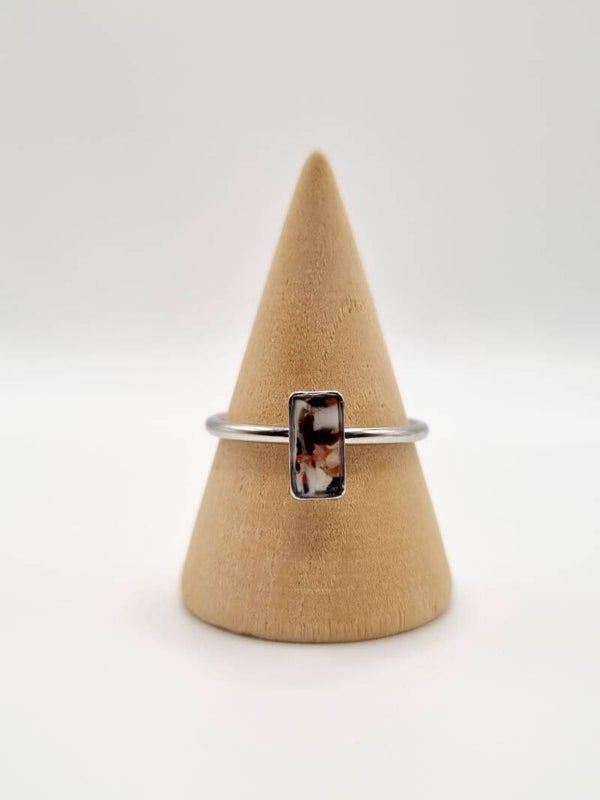 Verstelbare ring | rectangle - Forest Walk