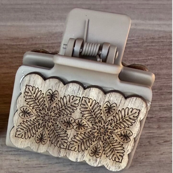 2 inch Wood hair clips