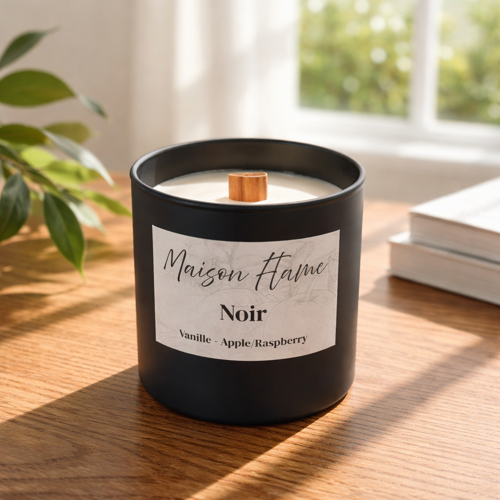 Noir - Vanillie - Apple/Raspberry Wood Wick 20cl