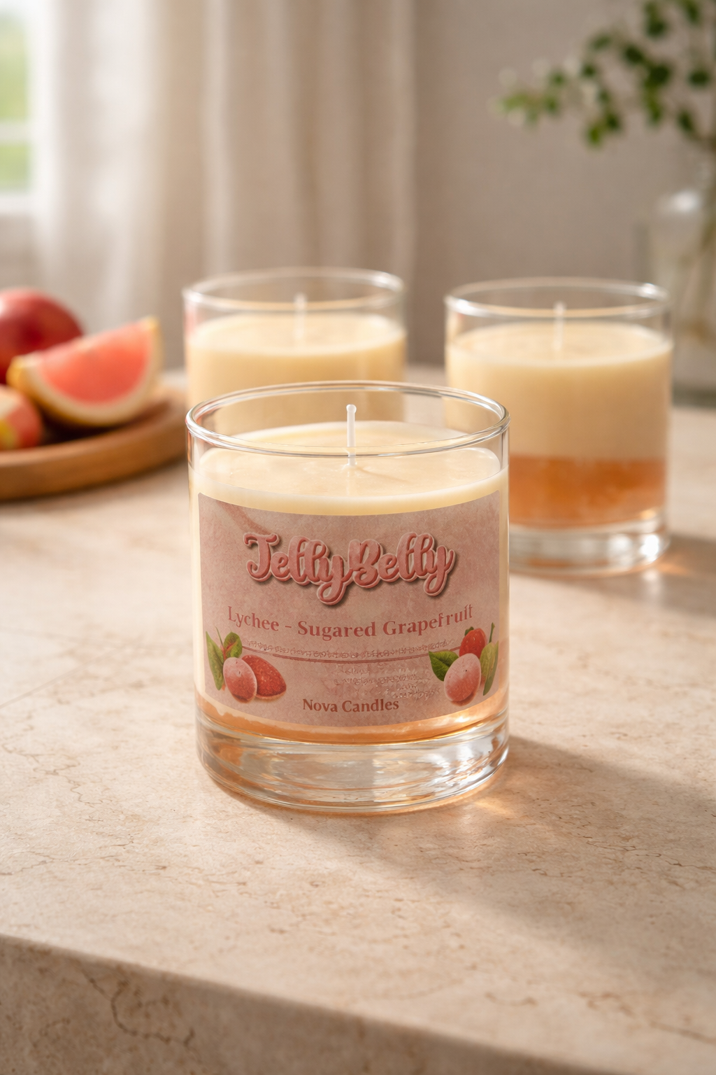 JellyBelly Candles / zalm rond