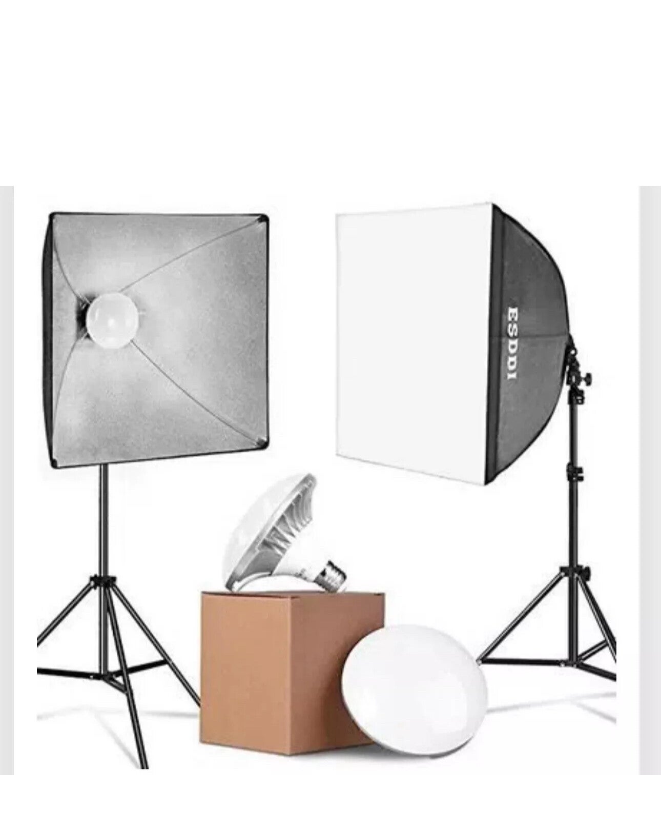 ESDDI Softbox Studiolampen Inclusive Leuchtmittel PS070