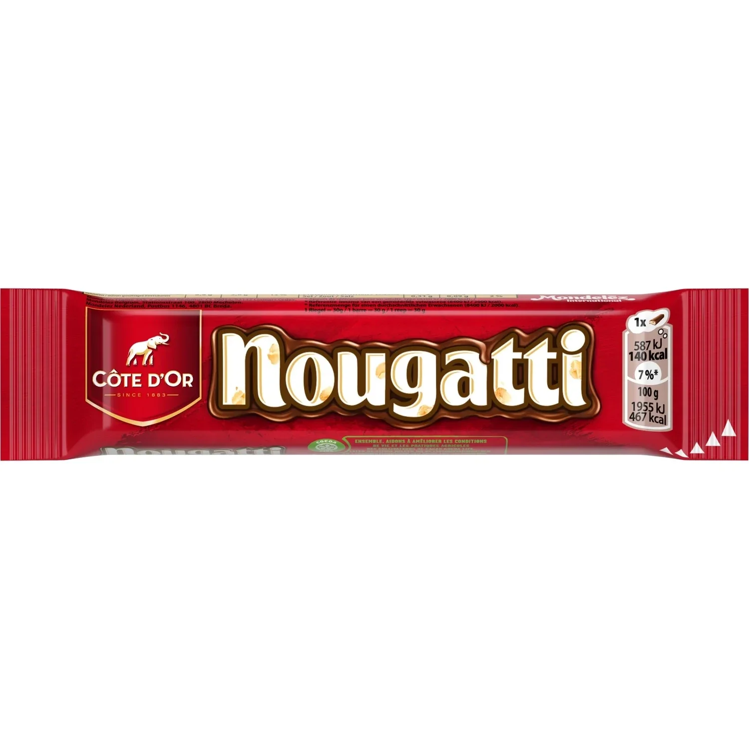 Côte d’Or : Barre Nougatti 30g