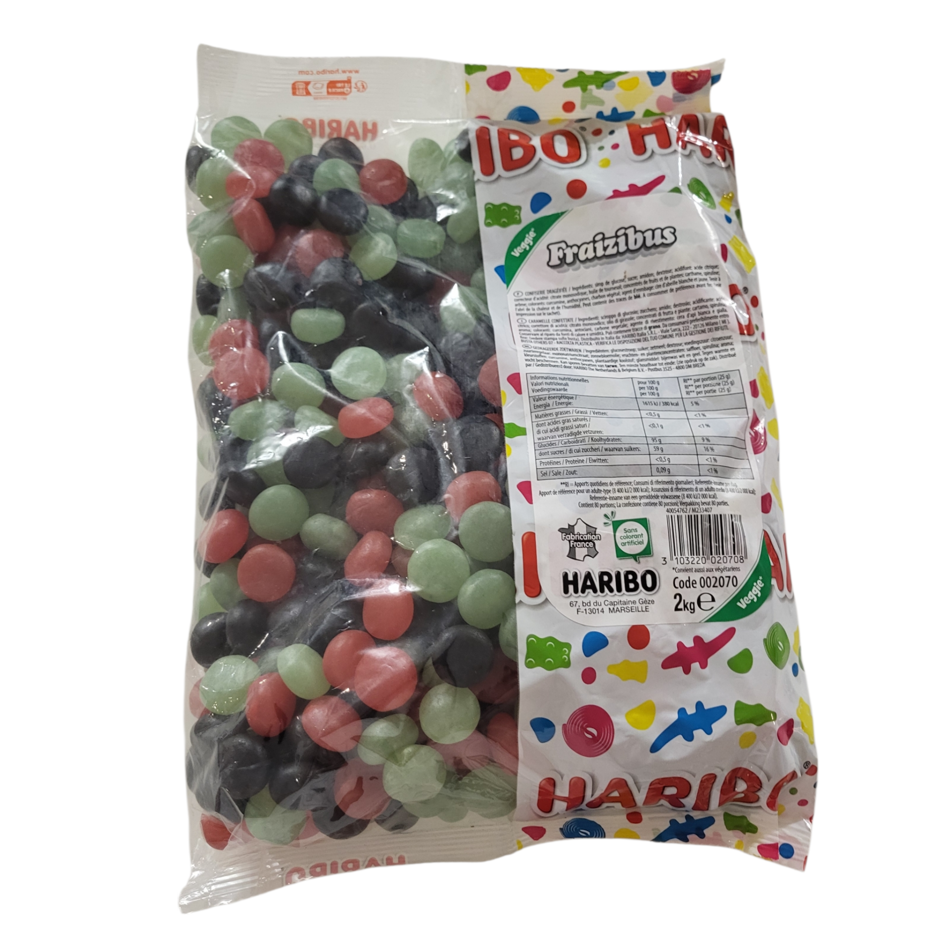 HARIBO : Fraizibus - Vegan - 2 kilos