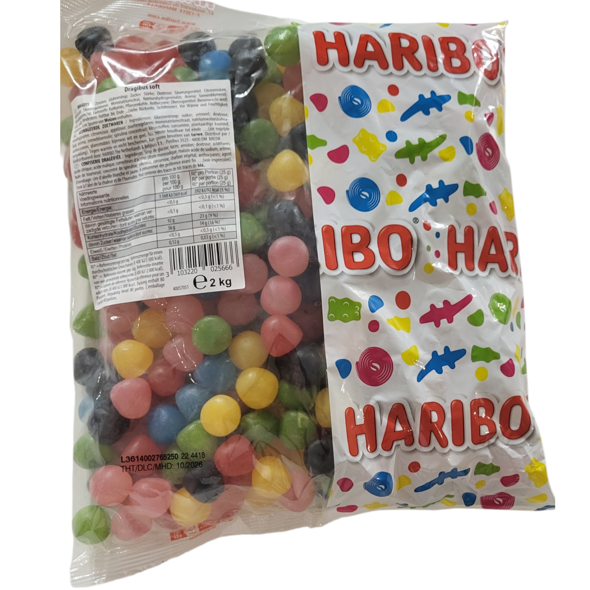 HARIBO : Dragibus soft - Vegan - 2 kilos