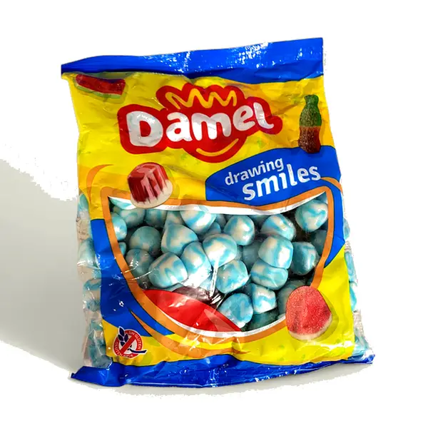 DAMEL : Bisous twist framboise - Halal - Sans gluten - 1 kilo