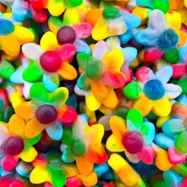 DULCEPLUS : Fleur multicolore lisse - Halal - Sans gluten