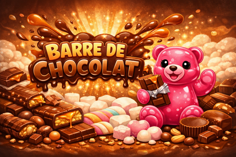 Barre de chocolat chez lovecandy