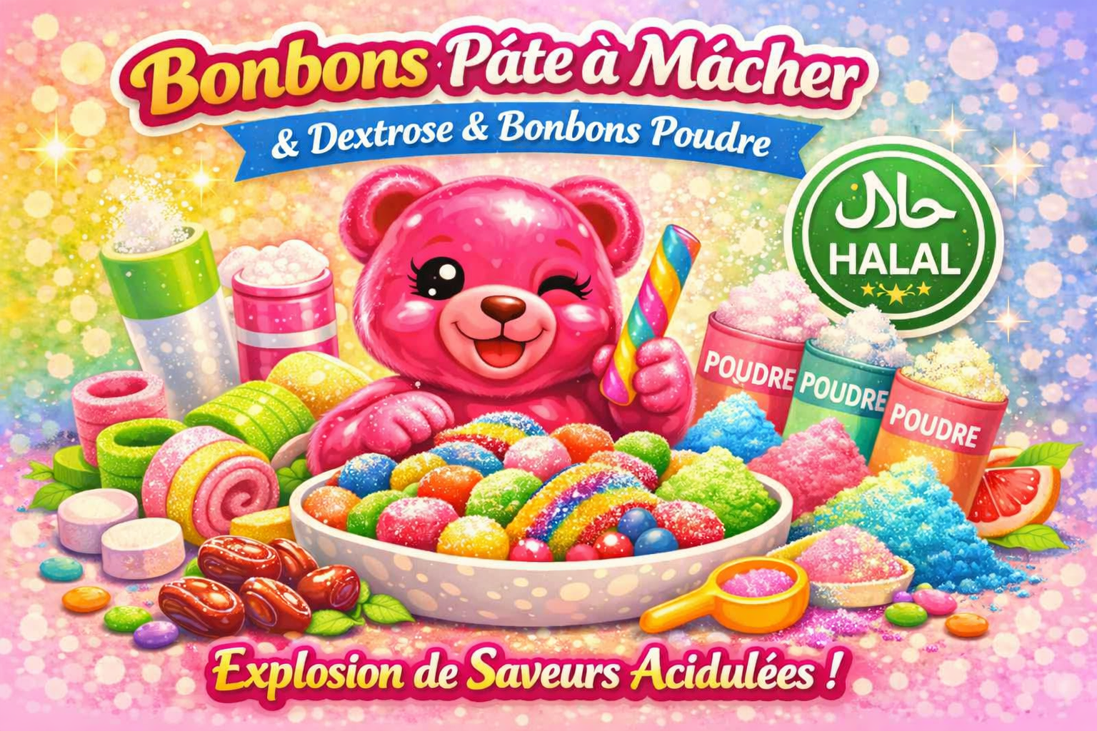 bonbon pate a macher dextrose bonbon poudre 