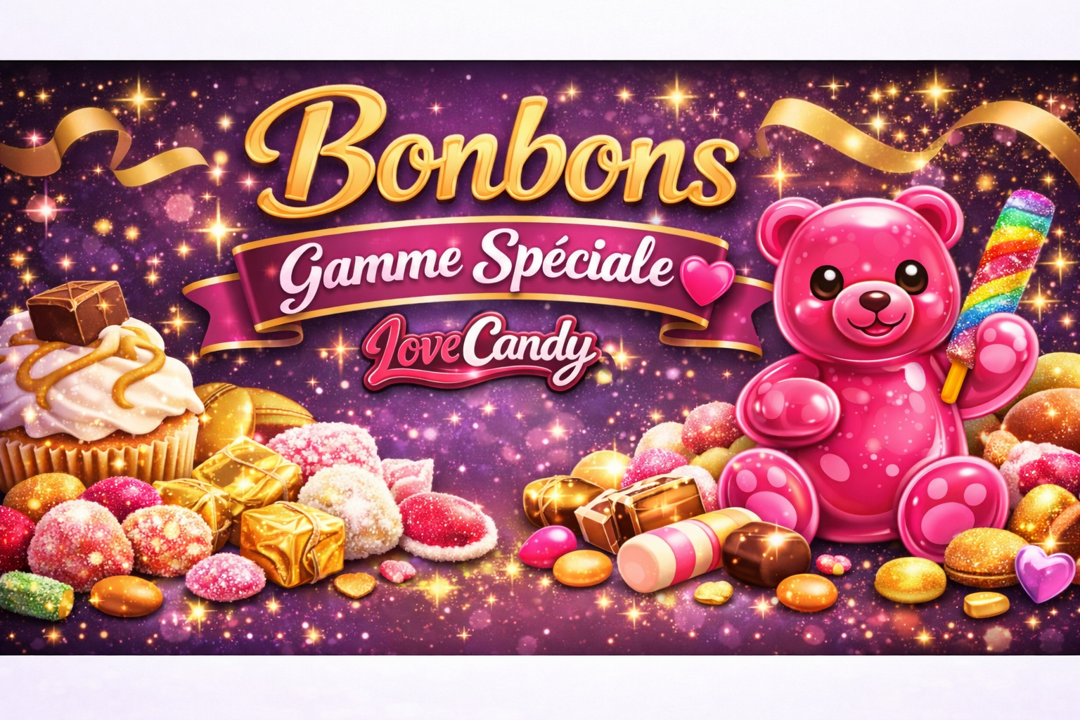 bonbon Halal / Sans gluten / Vegan / sans sucre chez lovecandy à petit prix