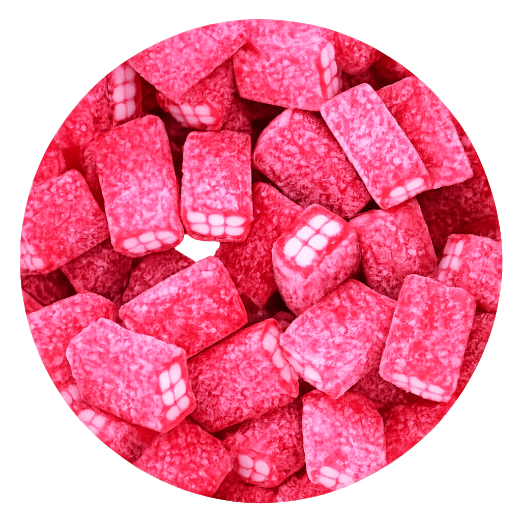 DAMEL : Brique fraise acidulée - Halal - 100g