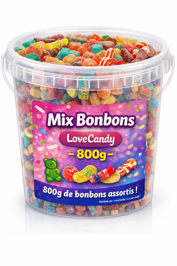 🎁 Seau de Bonbons LoveCandy – 800g