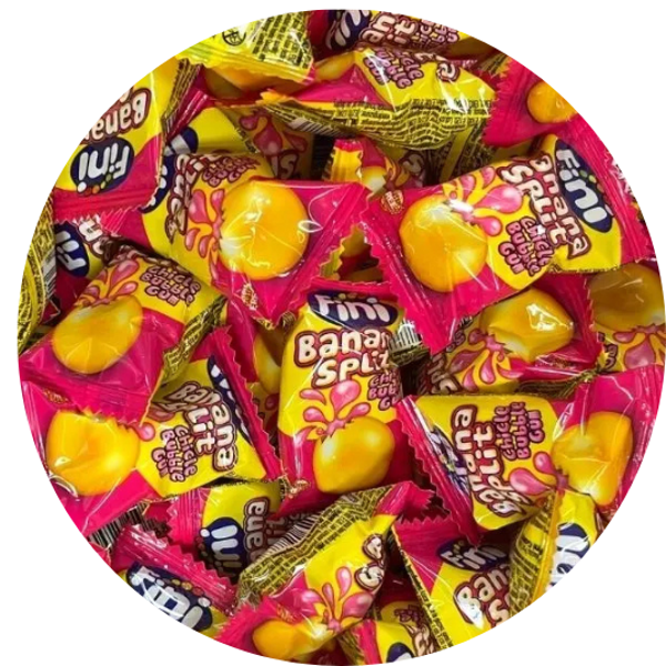 Fini Banana Split Bubble Gum - 10 pièces