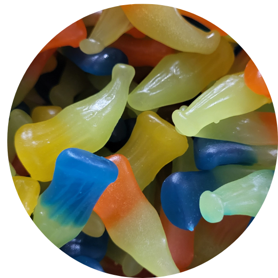 Bouteille assorties lisse - Halal
