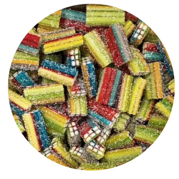 DULCEPLUS : Brique multicolore acide - Halal