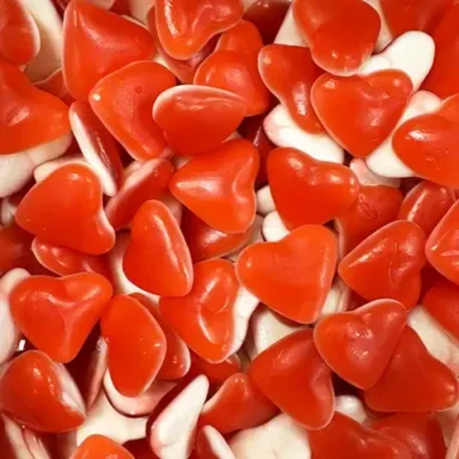 DULCEPLUS  : Cœur blanc et rouge - Halal - Sans gluten