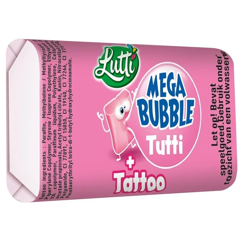 LUTTI : Chewing-gum  Mega Bubble - 5 Pièces
