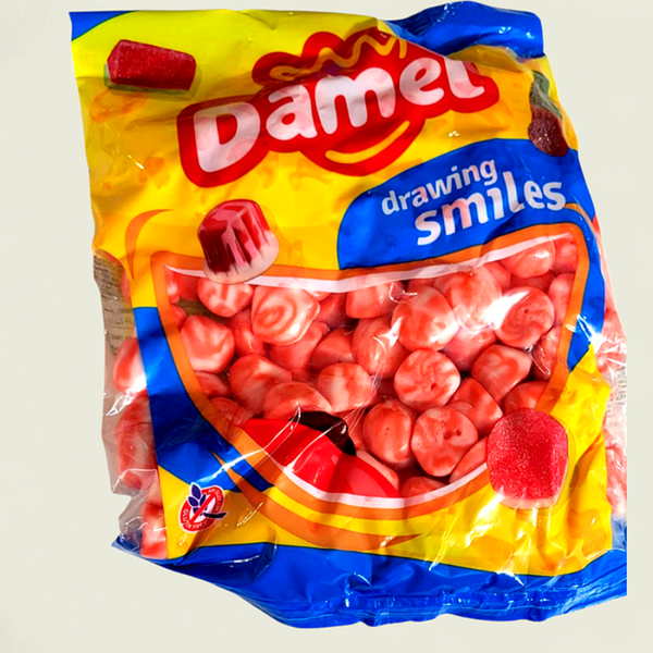DAMEL : Bisous twist fraise - Halal - Sans gluten - 1 kilo