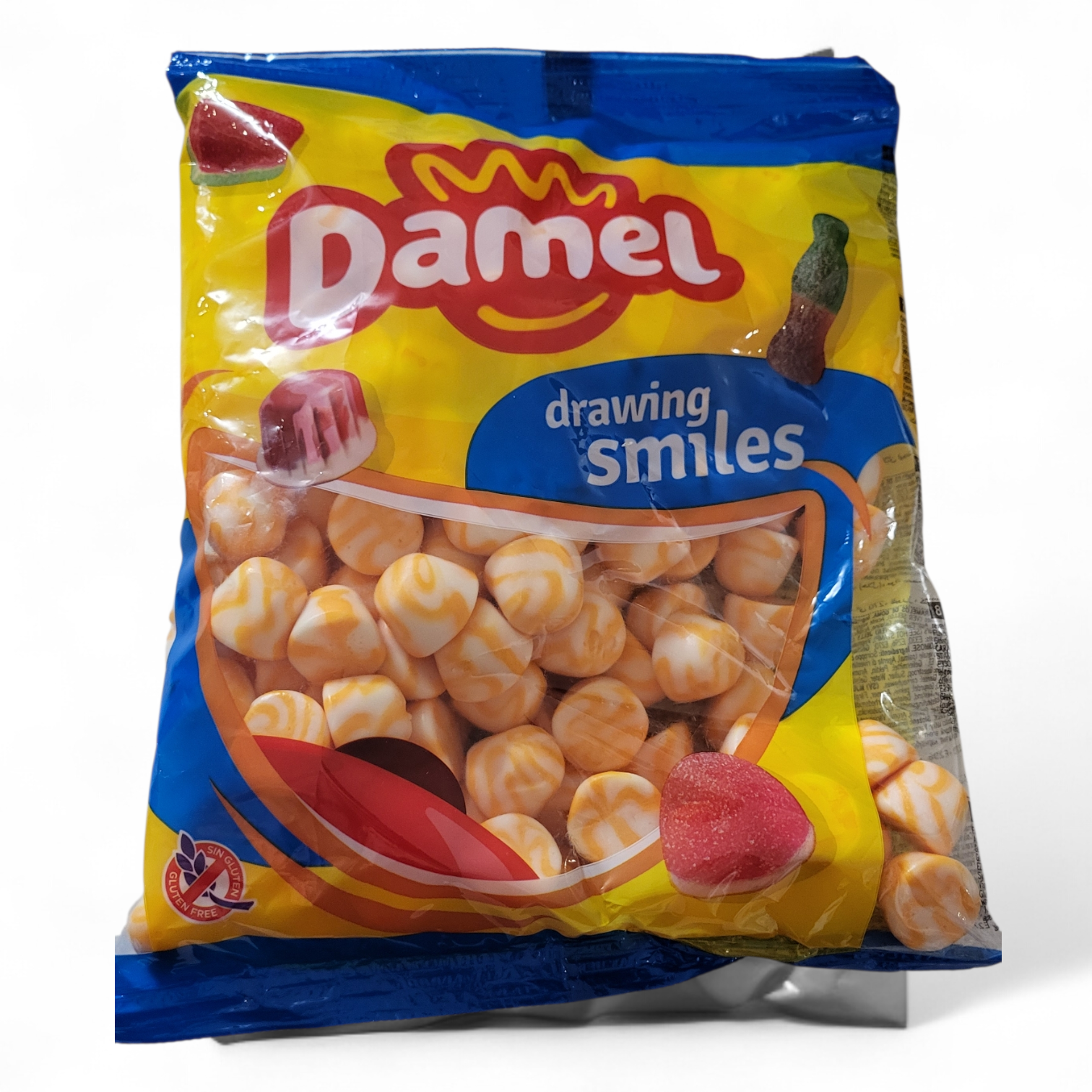 DAMEL : Bisous twist pêche - Halal - Sans gluten - 1 kilo