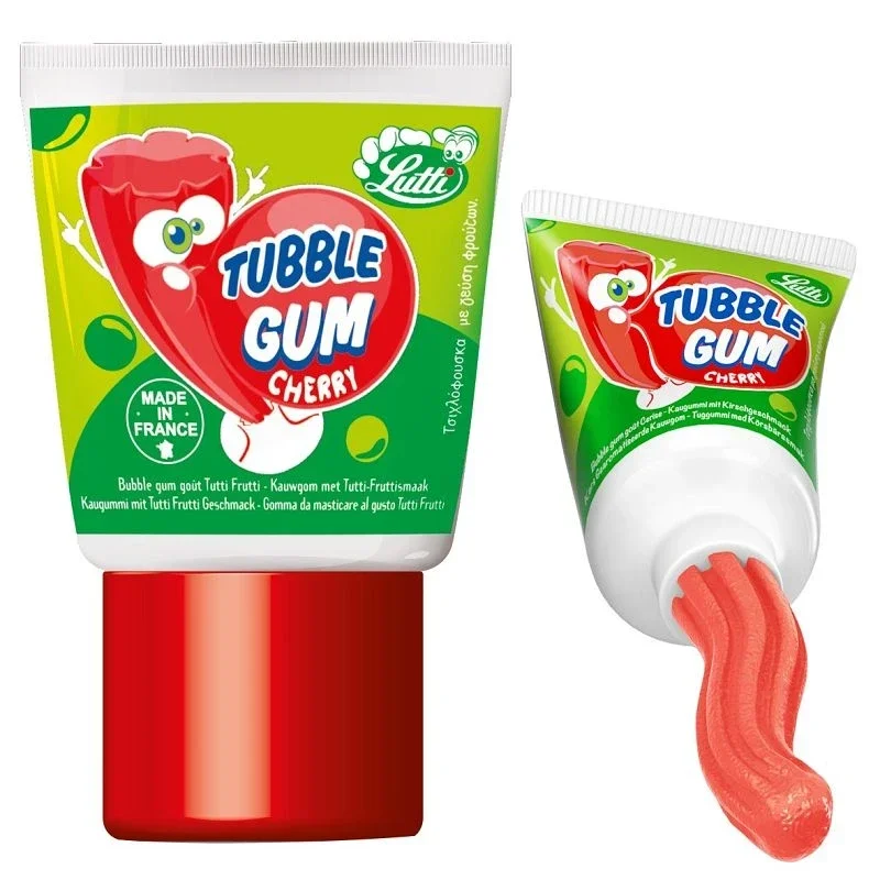 LUTTI  : Tubble gun cherry - 1 Pièce