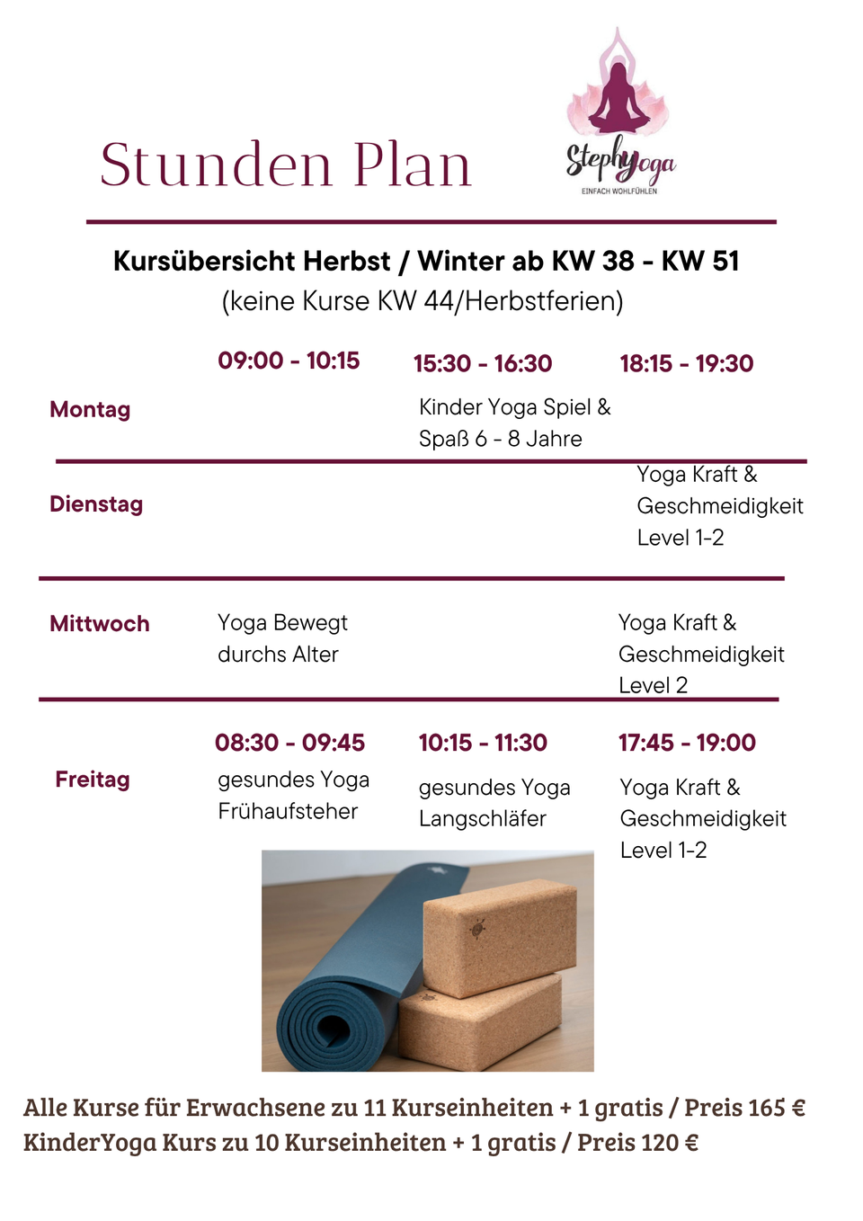 Yogakurse Spittal - Seeboden - Radenthein
