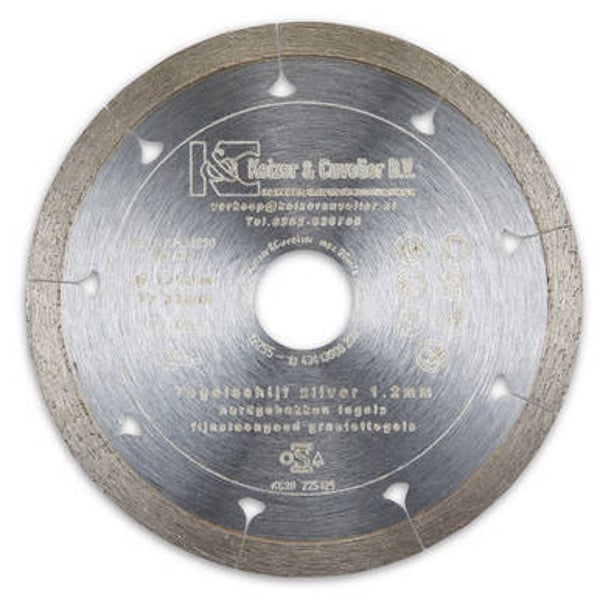 Diamant - Schijf KC 20 Zilver 125x1,2